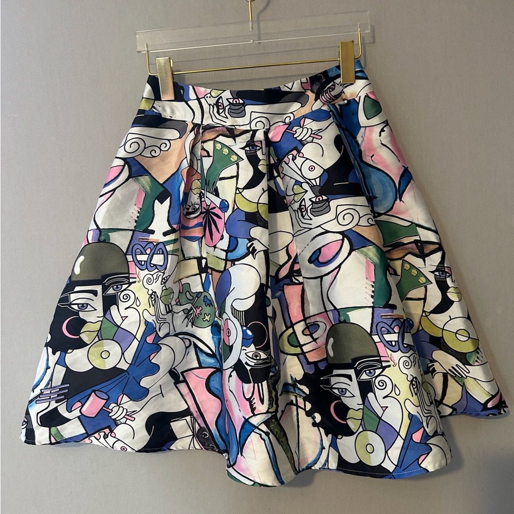 BANJUL Vibrant Multicolor Skater Skirt. SIZE M. Good used condition.